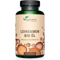 Produktbild: Vegavero Leinsamenöl  | 120 Kapseln | reich an Omega-3, -6, -9 Fettsäuren | kaltgepresst | ohne Zusatzstoffe | vegan