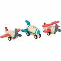 Produktbild: Small Foot Rückziehflieger und-raketen-Set, mit DREI tollen Fliegern, aus robustem Holz, ab 12 Monaten, 11884 Spielzeug