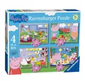 Produktbild: Peppa Pig Puzzle 4 in 1 Kinder Puzzle Peppa Wutz Peppa Pig Ravensburger, 24 Puzzleteile