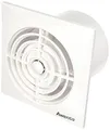 Produktbild: Badlüfter weiß Ø 100mm sehr leise + Leistungsstark Lüfter Ventilator Deckenlüfter Wandlüfter WZ Badventilator Ventilator Einbaulüfter Bad Küche Kugellager für Dauerbetrieb Kleinraumventilator Standart