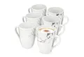 Produktbild: SÄNGER Becher Kaffeebecher Bilgola Marmor, 6-tlg., Porzellan, Marmor Design Weiß, 6x Kaffeebecher, Erweiterbar, PREMIUM COLLECTION