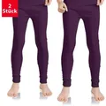 Produktbild: celodoro Thermounterhose 2er Pack Lange Kinder Thermo Unterhose Winter Unterwäsche lila 158 / 164