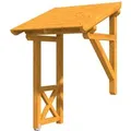 Produktbild: Skan Holz Haustür-Vordach Potsdam 3 Eiche hell,asiert 176 cm x 156 cm