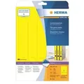 Produktbild: HERMA Special - Papier - matt - permanent selbstklebend - perforiert - Gelb - 38 x 297 mm 125 Etikett(en) (25 Bogen x 5)
