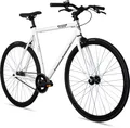 Produktbild: Bergsteiger Kyoto 28 Zoll Singlespeed Fixie Fahrrad, Aluminium Rahmen, Flip-Flop-Nabe, Retro-Design, Fixed Gear, Urban Bike für Herren & Damen