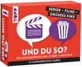 Produktbild: TOPP Serien - Filme - großes Kino: Und du so? 111 Conversation Cards für Serienjunkies und Hobby-Cineasten, Rot