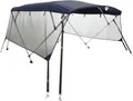 Produktbild: vidaXL 4-Bow Bimini-Top mit Mesh-Seitenteilen 243x(170-182)x137 cm