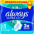 Produktbild: Always Ultra Day Damenbinden Normal (Größe 1) mit Flügeln 114 Stück, Super