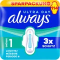 Produktbild: Always Ultra Damenbinden Flügel 114 Stück Größe1 Saugfähig Ultradünn Periode