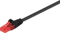 Produktbild: Goobay CAT 6 Patchkabel, U/UTP, Schwarz