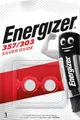Produktbild: ENERGIZER EN 2X357/303 - Silberoxid-Knopfzelle, 357/303, 1,55 V, 138 mAh, 2er-Pack (E301319101)