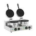 Produktbild: Royal Catering Doppel-Waffeleisen mit 2 x 1.300 Watt - rund RCWM-2600-R