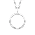 Produktbild: s.Oliver Kette mit Anhänger aus Edelstahl/925 Sterling Silber für Damen, Halsschmuck, mit Kristall, Kommt in Schmuck Geschenk Box