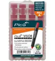 Produktbild: Pica VISOR 4 x Ersatzminen Rot Signierkreide Kreide Baukreide Kreideminen Bau