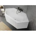 Produktbild: RIHO Kansas Sechseck-Badewanne, PlugPlay-Variante, 2-Sitzer, 190x90x62cm, 180 Liter, weiß, B035008005