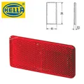 Produktbild: 1x HELLA Rückstrahler Rot Reflektor Selbstklebend Anhänger PKW 94x44x6,5mm