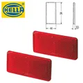 Produktbild: 2x HELLA Rückstrahler Rot Reflektor Selbstklebend Anhänger PKW 94x44x6,5mm