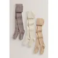 Produktbild: Next Strickstrumpfhose 3er-Pack Strumpfhose mit Zopfmuster (3 St) braun 110-116 (5-6 J.)