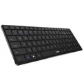 Produktbild: Rapoo E9100M Multi-Mode-Tastatur Kabellos, ultraflach, Schwarz - Schwarz
