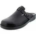 Produktbild: Berkemann Max-Plus Clogs Gepolsterte Riemen mit Klettverschluss für Komfort, Wechselfußbett für orthopädische Einlagen, Sicherer Halt - Schwarz - 40