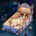 Produktbild: Flipper Pinball Maschine 3D Puzzle Holz Robotime ROKR Bausatz elektrisch LED