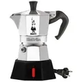 Produktbild: BIALETTI Espressokocher, elektrischer Espressokocher für 2 Tassen, silber silberfarben