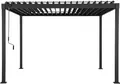Produktbild: MIRADOR Pergola 80 Solid 3x4 m Stahl Anthrazit verstellbares Lamellendach