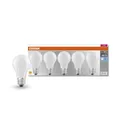 Produktbild: 5er Pack OSRAM LED BASE E27 Glühbirne matt 6,5W wie 60 Watt neutralweiß Schreibt