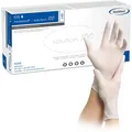 Produktbild: MaiMed Einmalhandschuhe Solution 100, weiß, 100 Stück, Nitril, chemikalienbeständig, lebensmittelecht, Größe L