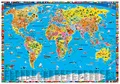 Produktbild: Erlebniskarte „Illustrierte politische Weltkarte