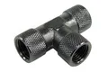 Produktbild: T-Stück - Innengewinde G1/4 - kompakt - gerändelt - black nickel