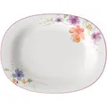 Produktbild: Villeroy & Boch Mariefleur Basic Servierplatte, 34 cm, Premium Porzellan, Weiß/Bunt