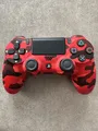 Produktbild: Controller Sony Dualshock4 wireless Camouflage Rot PS4 L3 Klick Teildefekt Lesen