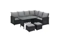 Produktbild: SVITA Loungeset MONROE, (Set, 4-tlg., Gartenlounge), Garten-Lounge, Poly-Rattan, Sitzgruppe, Outdoor, Lounge-Möbel
