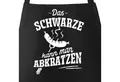Produktbild: MoonWorks Grillschürze Grill-Schürze für Männer mit Spruch Das Schwarze kann man abkratzen Spruch lustig Grillen Baumwoll-Schürze Küchenschürze Moonworks®, mit kreativem Aufdruck