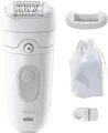 Produktbild: Braun Silk-épil 5-011 Epilierer Wet&Dry Akku weiß/grau Damen Haarentferner