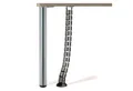 Produktbild: SO-TECH® Kabelkanal Schreibtisch Kabelkanal Kabelführung Kabeldurchlass, Länge: 780 mm rund Ø 62 mm silbergrau