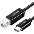 Produktbild: Ugreen US370 45034 cable for USB-C / USB-B printer 1m - black (1 m, USB 2.0) (45034-ugreen)