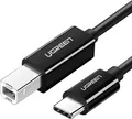 Produktbild: Ugreen US370 USB-C zu USB-B Druckerkabel, 1m, Schwarz
