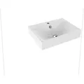 Produktbild: Kaldewei Silenio Wandwaschtisch 904306013001 3044, 60x46x12xcm, weiss Perl-Effekt, 1 Hahnloch