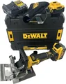Produktbild: DEWALT 18V DCW682P2 2x5Ah Akku Flachdübelfräse Universalfräse Holz Fugen Fräse
