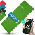 Produktbild: NORDMUT® Hüttenschlafsack Mikrofaser Ultraleicht - Sommerschlafsack Kleines Packmaß & Atmungsaktiv - Schlafsack Dünn & besonders weich inkl. Kissenfach [220 x 90 cm]