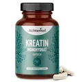 Produktbild: Kreatin Monohydrat 180 Kapseln | 700 mg Kreatin Monohydrat Pulver pro Kapsel | aus den Aminosäuren Arginin, Glycin und Methionin | vom Achterhof