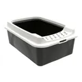 Produktbild: Katzentoilette Rotho My Pet Bonnie Eco Weiß/Schwarz 57,2 x 39,3 x 20,9 cm