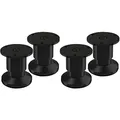 Produktbild: 4er Set Möbelfüße Alpha verstellbar Sofafüße schwarz eloxiert, belastbar bis 250 Kg, Höhe: 80 mm von SO-TECH