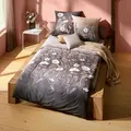 Produktbild: Kaeppel Mako-Satin Bettwäsche Moody Floral braun 155x220 cm + 80x80 cm - braun;beige