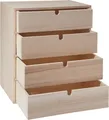Produktbild: VBS Schubladenbox, Rohholz, H 33,5 cm