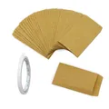 Produktbild: 100 Stück Klein Kraftpapier Tüten 6x10cm Mini Kraft Umschlag Kleine Braun Sam...