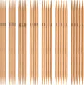 Produktbild: Hochwertiges 35-teiliges Stricknadelset aus Bambus - Doppelspitze, 7 Größen, ...