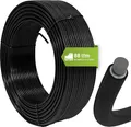 Produktbild: Fepro® Spanndraht 3,1 mm x 88 m, schwarz, verzinkt und kunststoffbeschichtet - witterungsbeständig, ideal für Maschendraht, Wildzaun, Garten oder basteln
